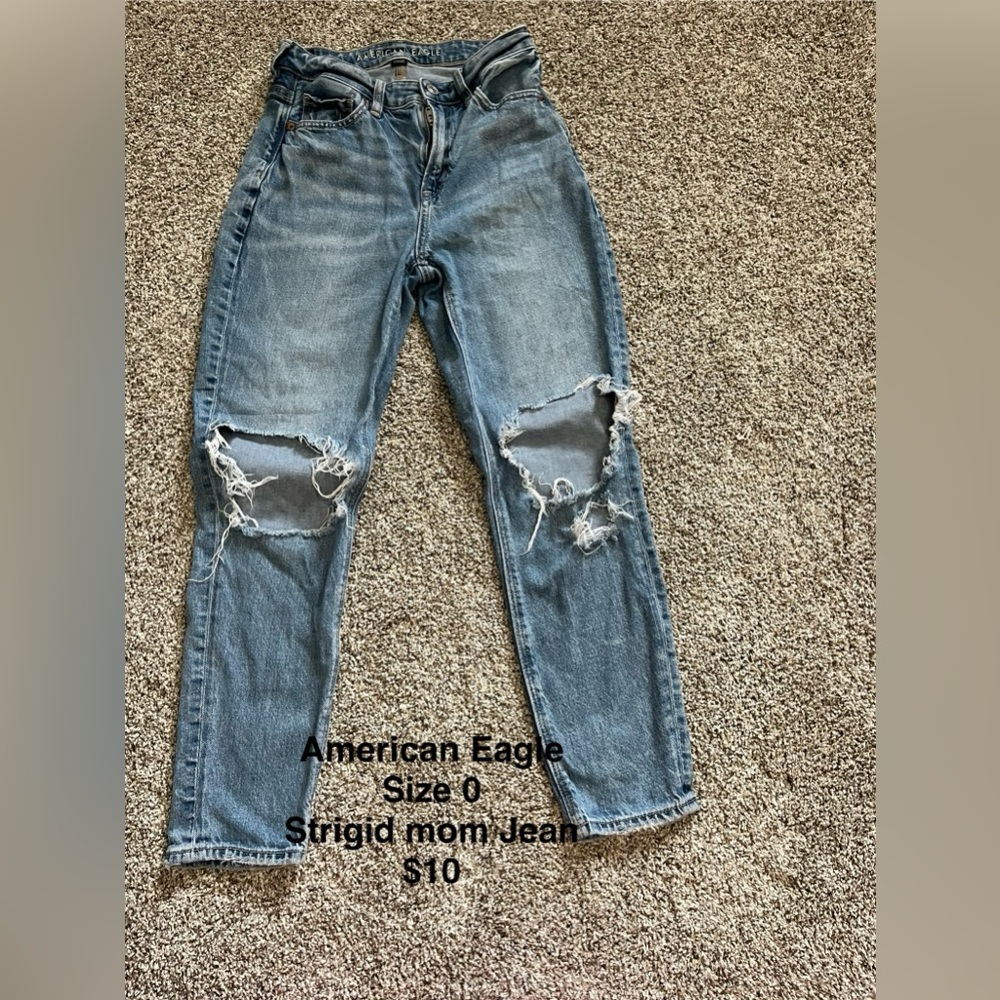 American eagle size zero mom Jean